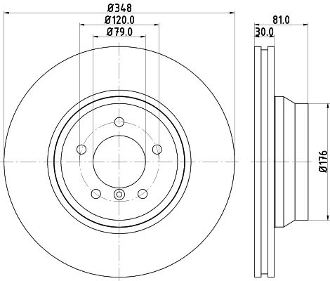 HELLA PAGID Bremžu diski 8DD 355 121-131